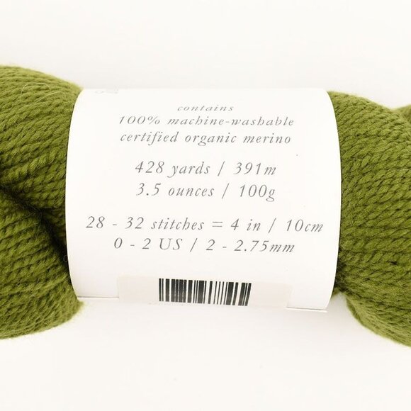 O-Wool O Wash Fingering Yarn 100% Organic Merino Fowler's Toad - Picture 3 of 4